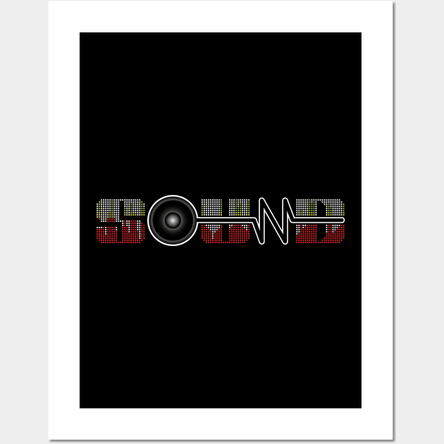 Sound Typography Design Wall Art by SATUELEVEN